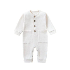 Cotton Newborn Romper with Pocket - BABYSMART