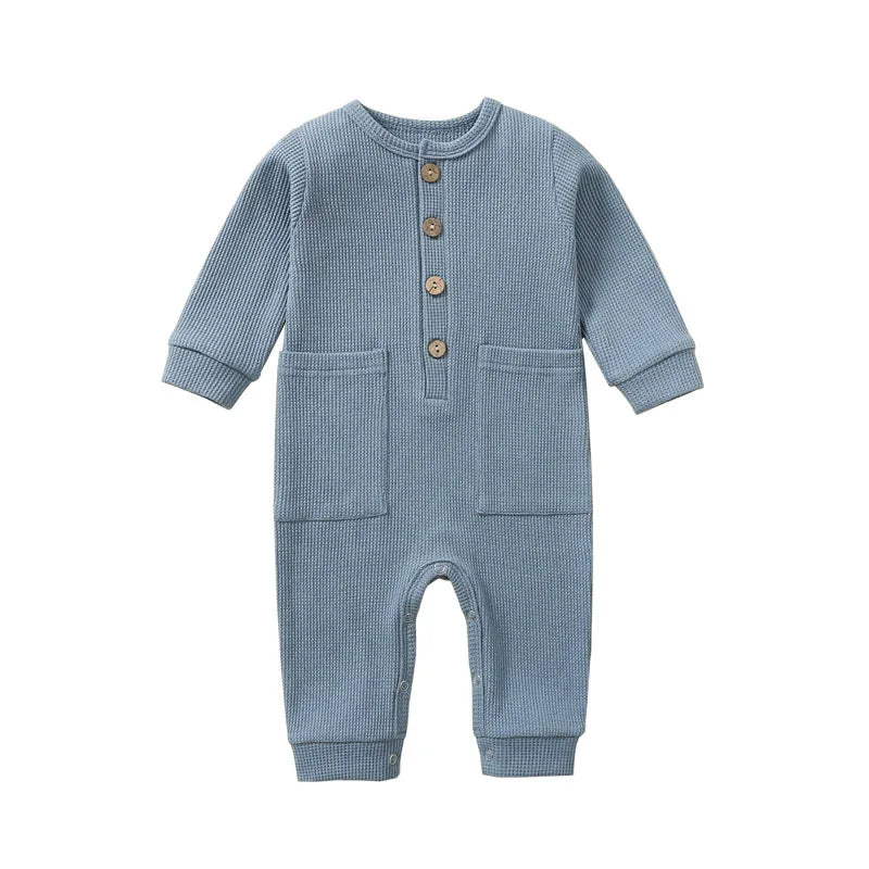Cotton Newborn Romper with Pocket - BABYSMART