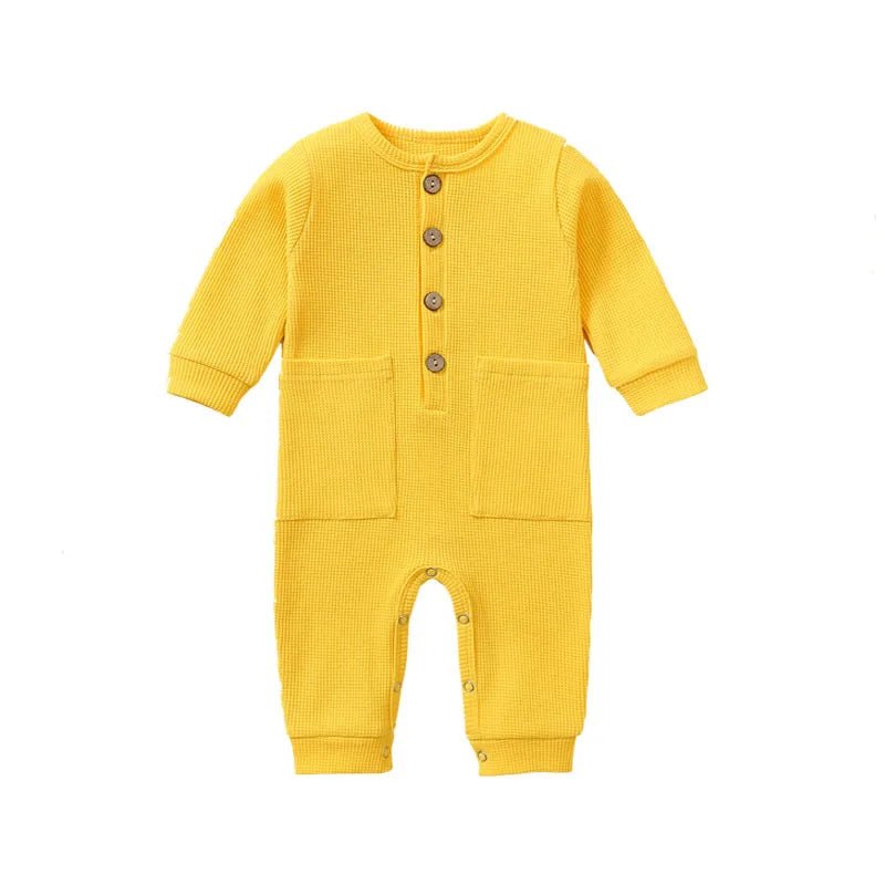 Cotton Newborn Romper with Pocket - BABYSMART