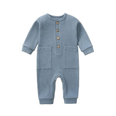 Cotton Newborn Romper with Pocket - BABYSMART