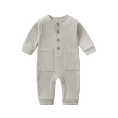 Cotton Newborn Romper with Pocket - BABYSMART