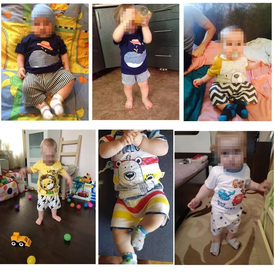 Newborn Plaid Cotton Clothes Set (Summer 2024) - BABYSMART