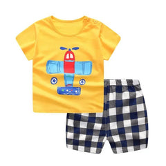 Newborn Plaid Cotton Clothes Set (Summer 2024) - BABYSMART