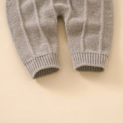 Sleeveless Knitted Baby Romper Set - BABYSMART