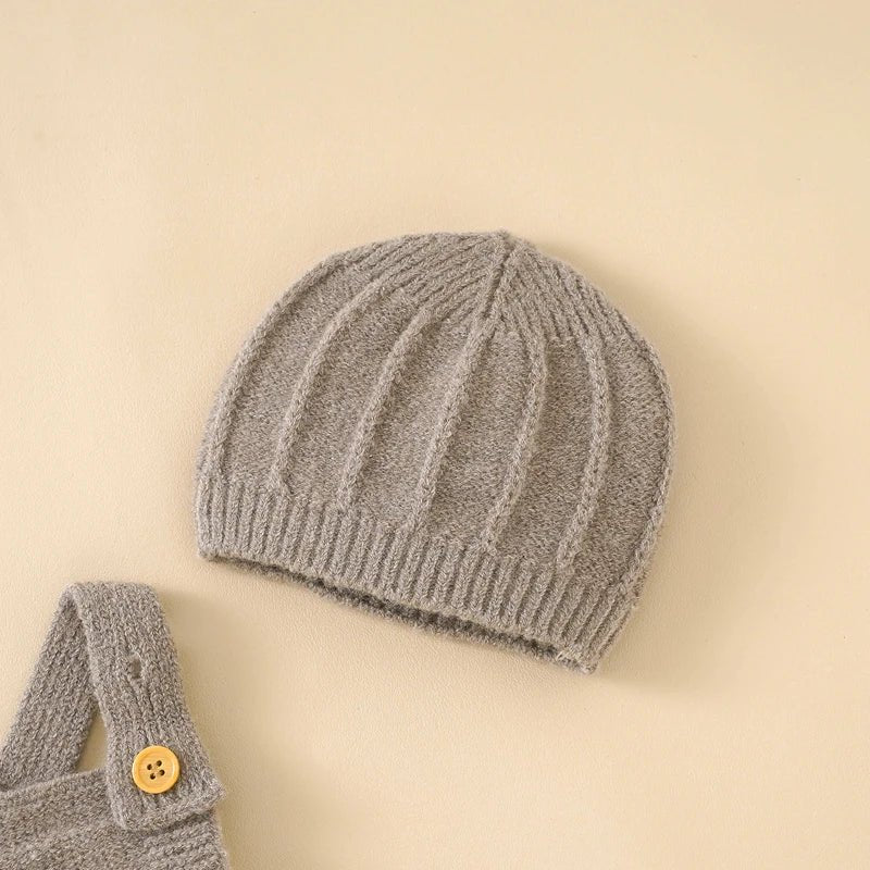 Sleeveless Knitted Baby Romper Set - BABYSMART