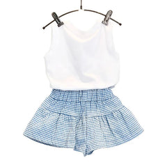 Summer Baby Girls Vest & Shorts Set (0 - 7 Years) - BABYSMART