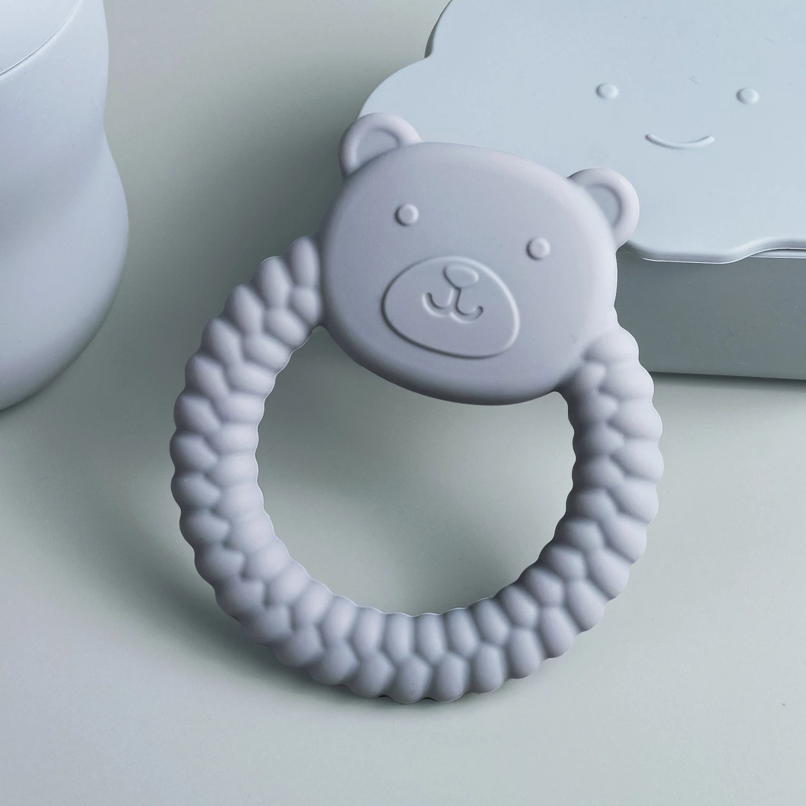 1Pcs Baby Teether Silicone Toy BPA Free Cartoon Rabbit Nursing Teething Gifts Baby Health Molar Chewing Newborn Accessories Toy - BABYSMART
