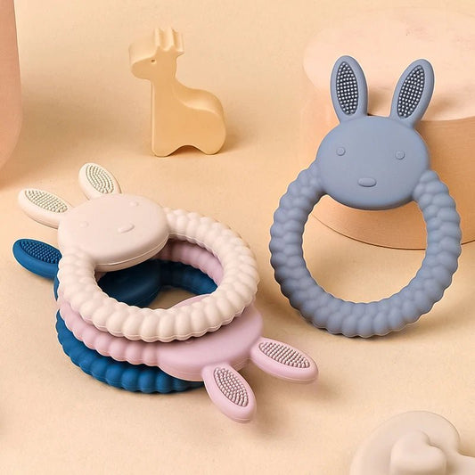 Cartoon Rabbit Silicone Teether - BABYSMART