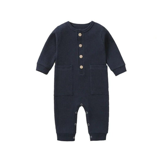 Cotton Newborn Romper with Pocket - BABYSMART