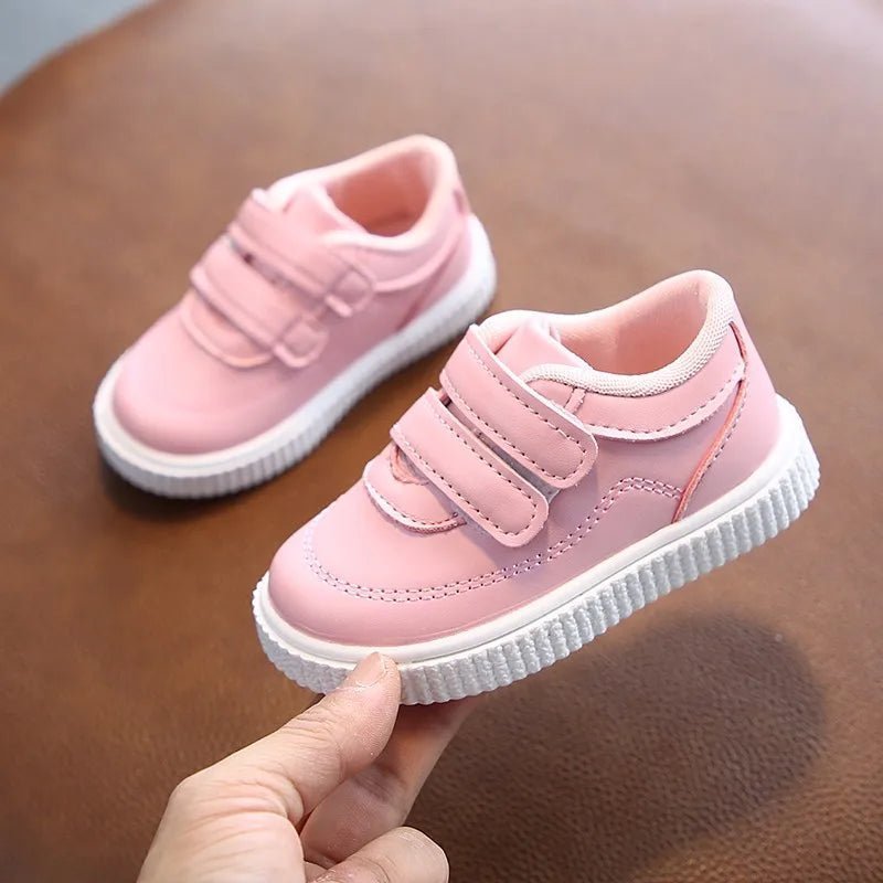 Kids Leather School Sneakers - BABYSMART