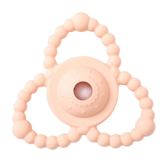 Let's Make 1PC Silicone Teether Baby Rudder Shape Wooden Teether Ring Kid Gift BPA Free Silicone Children Goods Kid Teething Toy - BABYSMART