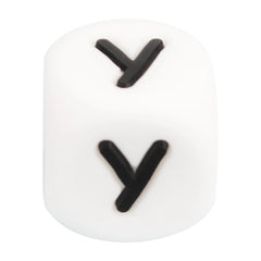 LOFCA 40PCS/Lot Alphabet 12mm Food Grade Letter Silicone Beads Baby Bead Pacifier Chain BPA Free for Name Make DIY Necklace - BABYSMART