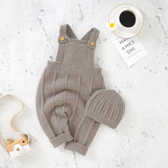 Sleeveless Knitted Baby Romper Set - BABYSMART
